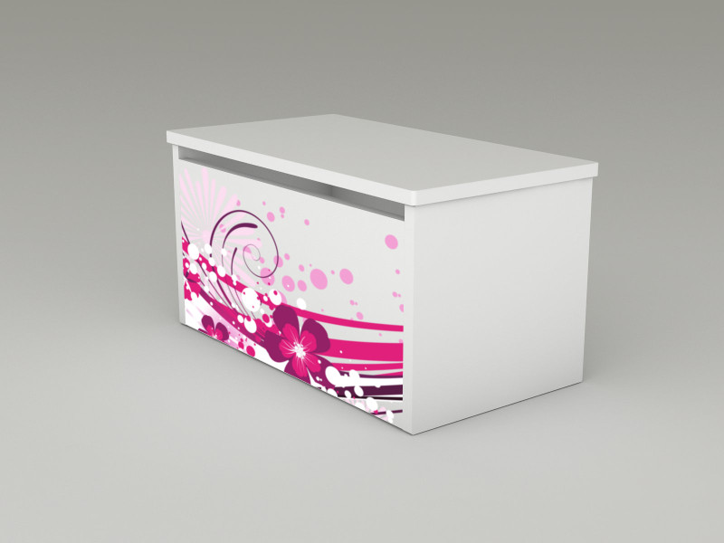 Becks truhlica update Flower pink